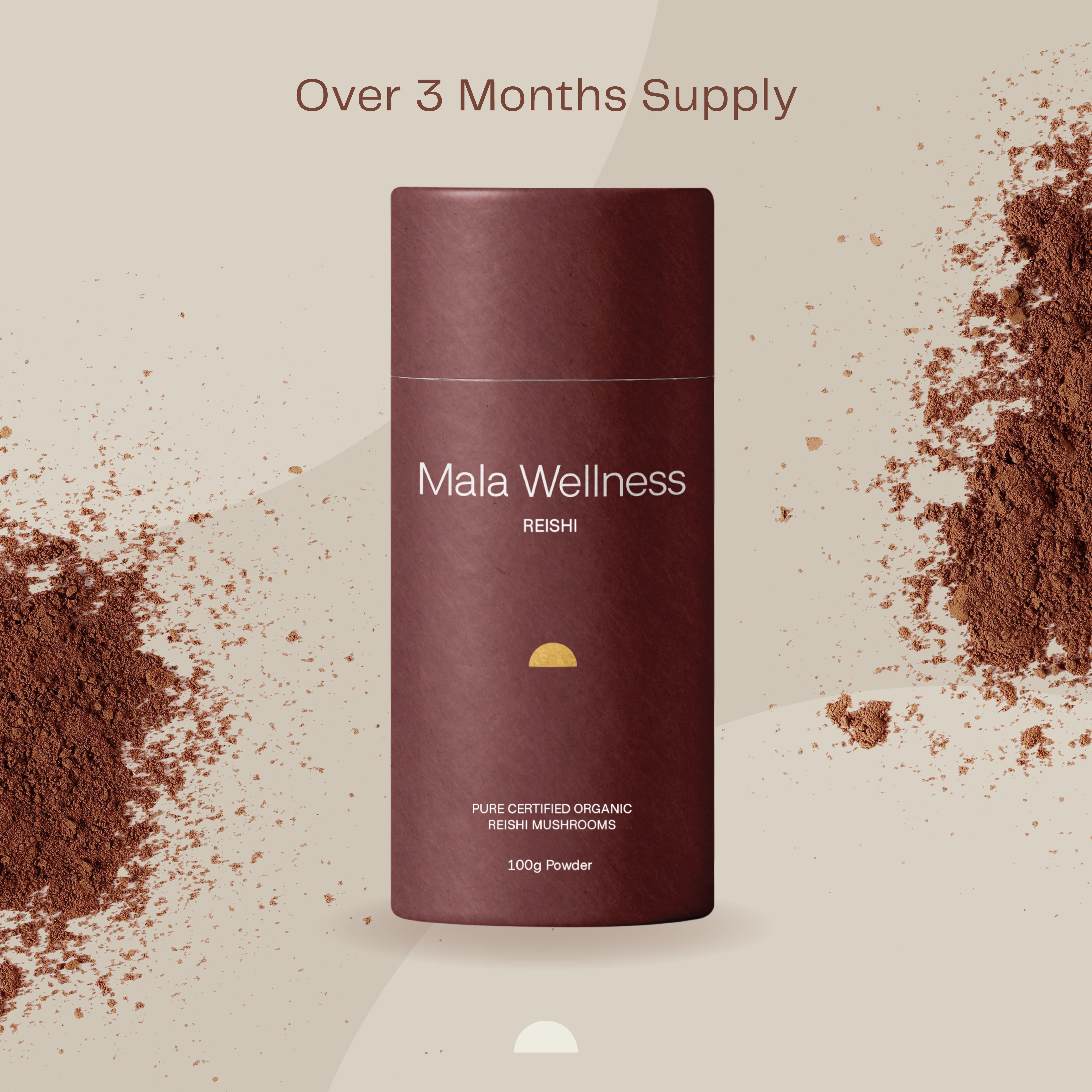 Reishi Organic Mushroom Powder and Capsules